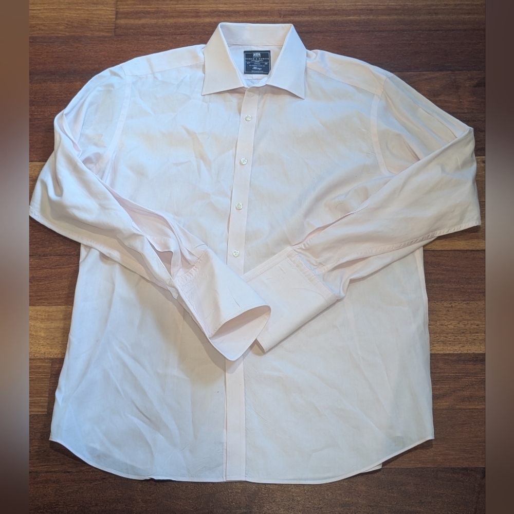 Hawes And Curtis Men's Classic Dress Shirt - Light Pink 17-36